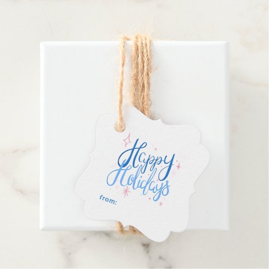 Kerstgroet Calligrafie Kerstcadeau Bedankjes Labels (In situ)