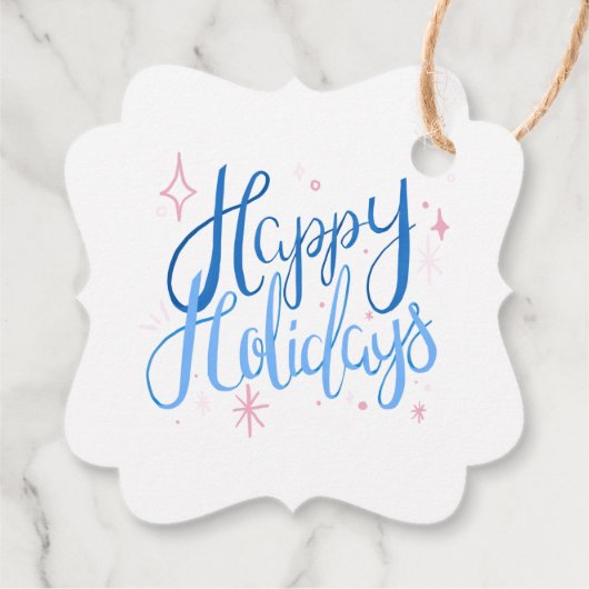 Kerstgroet Calligrafie Kerstcadeau Bedankjes Labels (Achterkant)