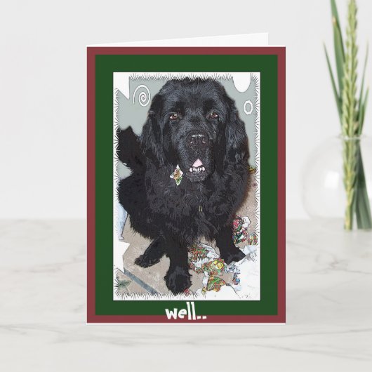 Kerstgroet ~ Definieer Naughty Feestdagen Kaart (Voorkant)