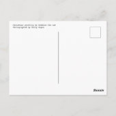 Kerstgroet door Bubbles de kat Briefkaart (Achterkant)