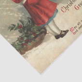 Kerstgroet door Ellen Clapsaddle Tissuepapier (Detail)