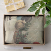 Kerstgroet door Ellen Clapsaddle Tissuepapier (Geschenk)