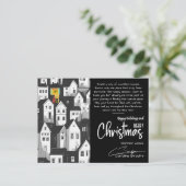 Kerstgroet, een plek die we thuis noemen feestdagenkaart (Staand voorkant)