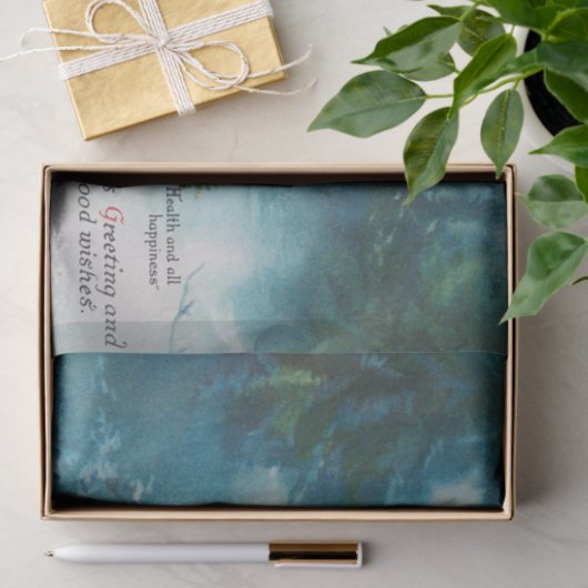 Kerstgroet en alle goede wensen tissuepapier (Geschenk)