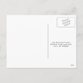 Kerstgroet Familie Vakantie Kaart (Achterkant)