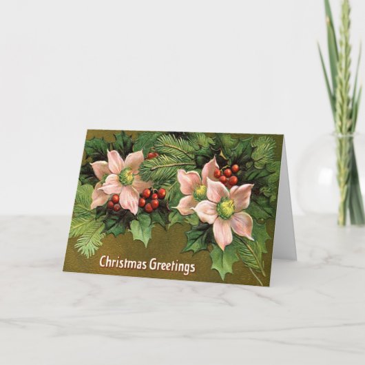 Kerstgroet  feestdagen kaart (Voorkant)