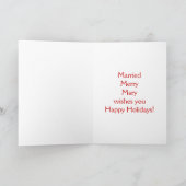 Kerstgroet Feestdagen Kaart (Binnen)