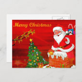 kerstgroet feestdagenkaart (Voorkant / Achterkant)