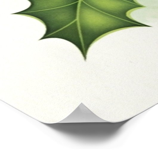 Kerstgroet, feestelijk, poster (Hoek)