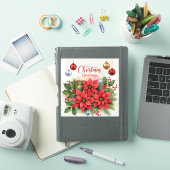 Kerstgroet, feestelijk, sticker (iPad Cover)