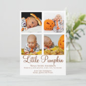 Kerstgroet Foto Geboorteaankondiging Kaart (Staand voorkant)