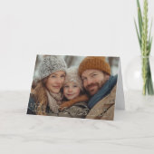 Kerstgroet Foto Kaart (Voorkant)