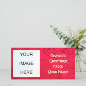 Kerstgroet Fotokaart Feestdagenkaart (Staand voorkant)