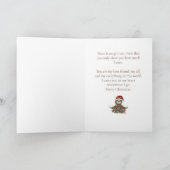 Kerstgroet Ik wens je een blije luiaard kaart (Binnen)