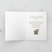 Kerstgroet Ik wil je graag wilde racoon Ca Kaart (Binnen)