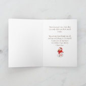 Kerstgroet Ik wil je Snowman Kaart (Binnen)