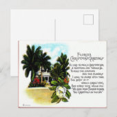  Kerstgroet in Florida Feestdagenkaart (Voorkant / Achterkant)