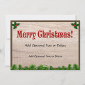 Kerstgroet in Nigeriaanse en alpiene geit Feestdagenkaart (Achterkant)