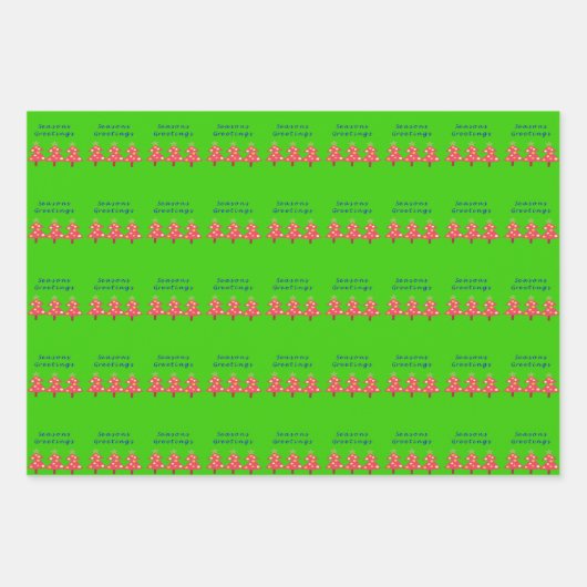 Kerstgroet Inpakpapier  (Voorkant 3)