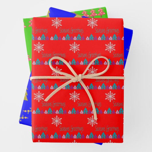 Kerstgroet Inpakpapier  (In situ)