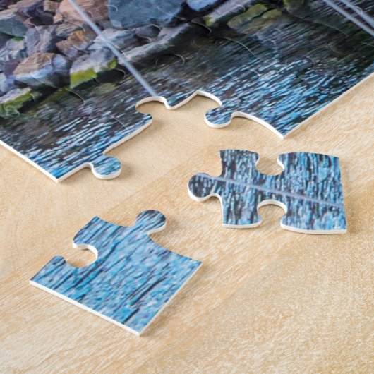 Kerstgroet Jigzaag Legpuzzel (Zijkant)