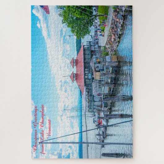 Kerstgroet Jigzaag Legpuzzel (Verticaal)