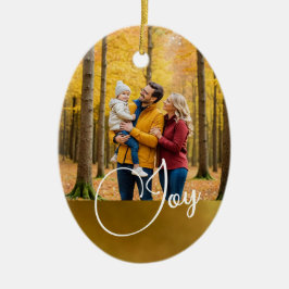 Kerstgroet Joy Foto Keramisch Ornament