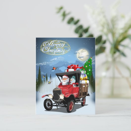 Kerstgroet kaart (Staand voorkant)