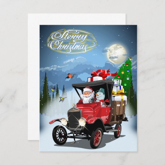 Kerstgroet kaart (Voorkant / Achterkant)