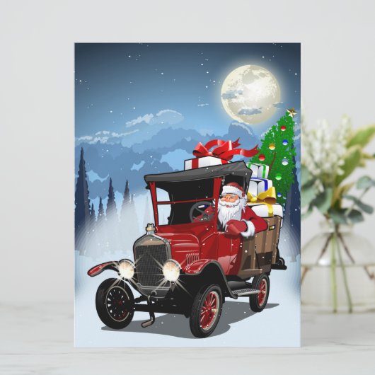 Kerstgroet kaart (Staand voorkant)