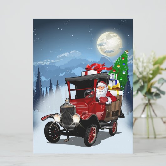 Kerstgroet kaart (Staand voorkant)