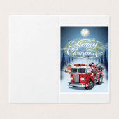 Kerstgroet kaart (Buitenkant ongevouwen)