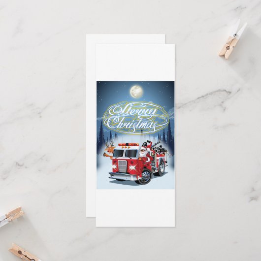 Kerstgroet kaart (Voorkant / Achterkant in situ)