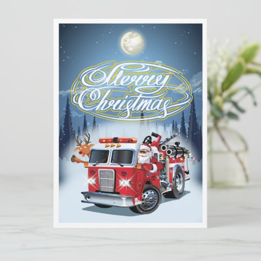 Kerstgroet kaart (Staand voorkant)