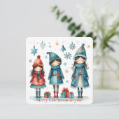 Kerstgroet Kaart (Staand voorkant)