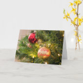 Kerstgroet kaart (Gele Bloem)