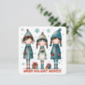 Kerstgroet Kaart (Staand voorkant)