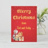 kerstgroet kaart (Staand voorkant)