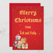 kerstgroet kaart (Voorkant / Achterkant)