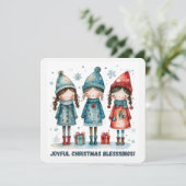 Kerstgroet Kaart (Staand voorkant)