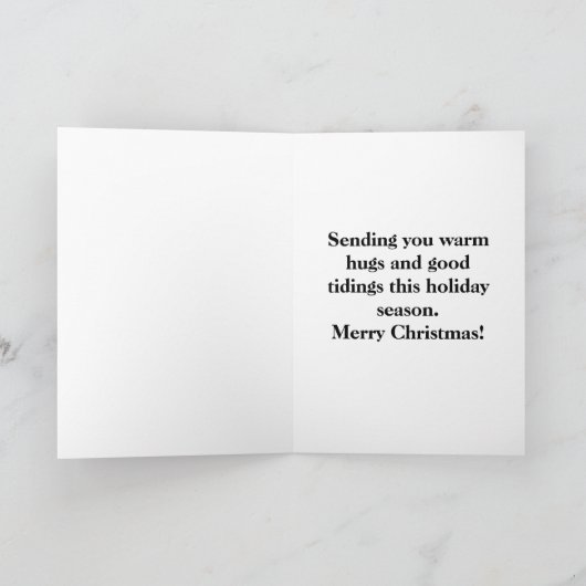 kerstgroet kaart (Binnen)