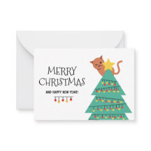 Kerstgroet Kat Persoonlijke Kerstkaart