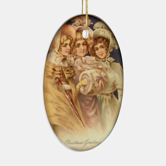 Kerstgroet  keramisch ornament (Rechts)