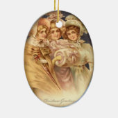 Kerstgroet  keramisch ornament (Achterkant)