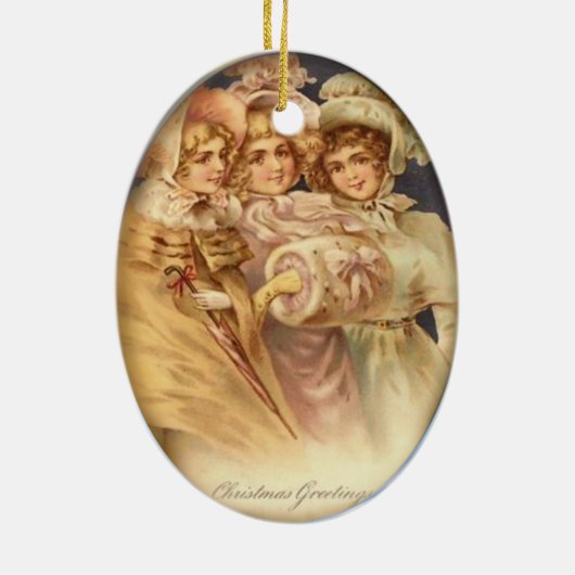 Kerstgroet  keramisch ornament (Achterkant)