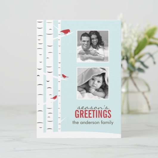 Kerstgroet Kerstkaart (Staand voorkant)