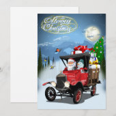 Kerstgroet kerstkaart (Voorkant / Achterkant)