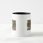 kerstgroet, kerstman en rendier mok (Midden)