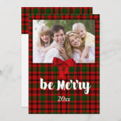 Kerstgroet, Landrode Pset, Aangepast Feestdagenkaart (Voorkant / Achterkant)