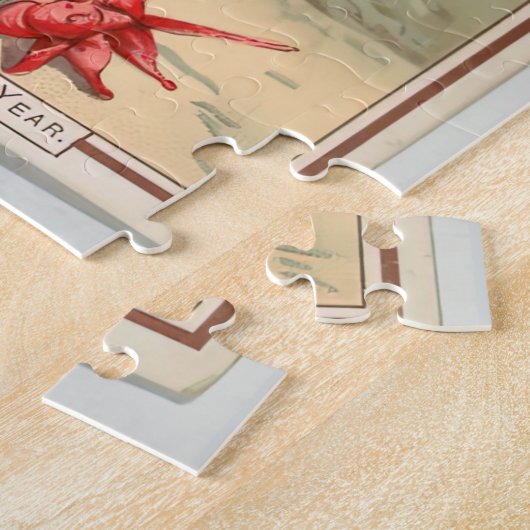 kerstgroet legpuzzel (Zijkant)